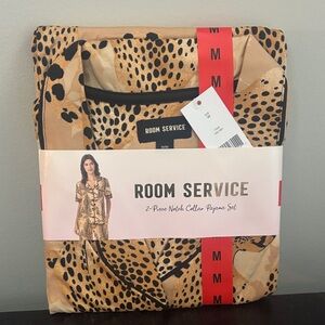 Room Service Leopard Pajama Set